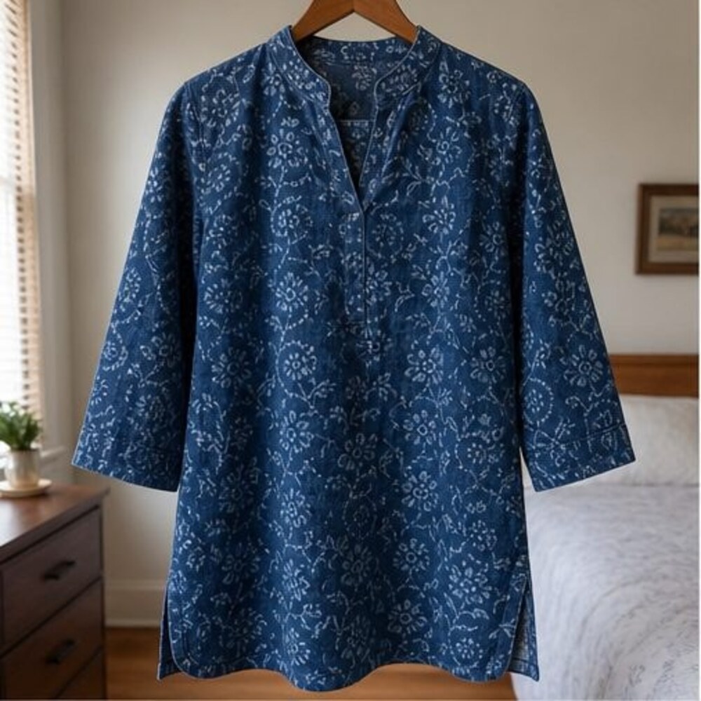 Teal Ruffle Blouse